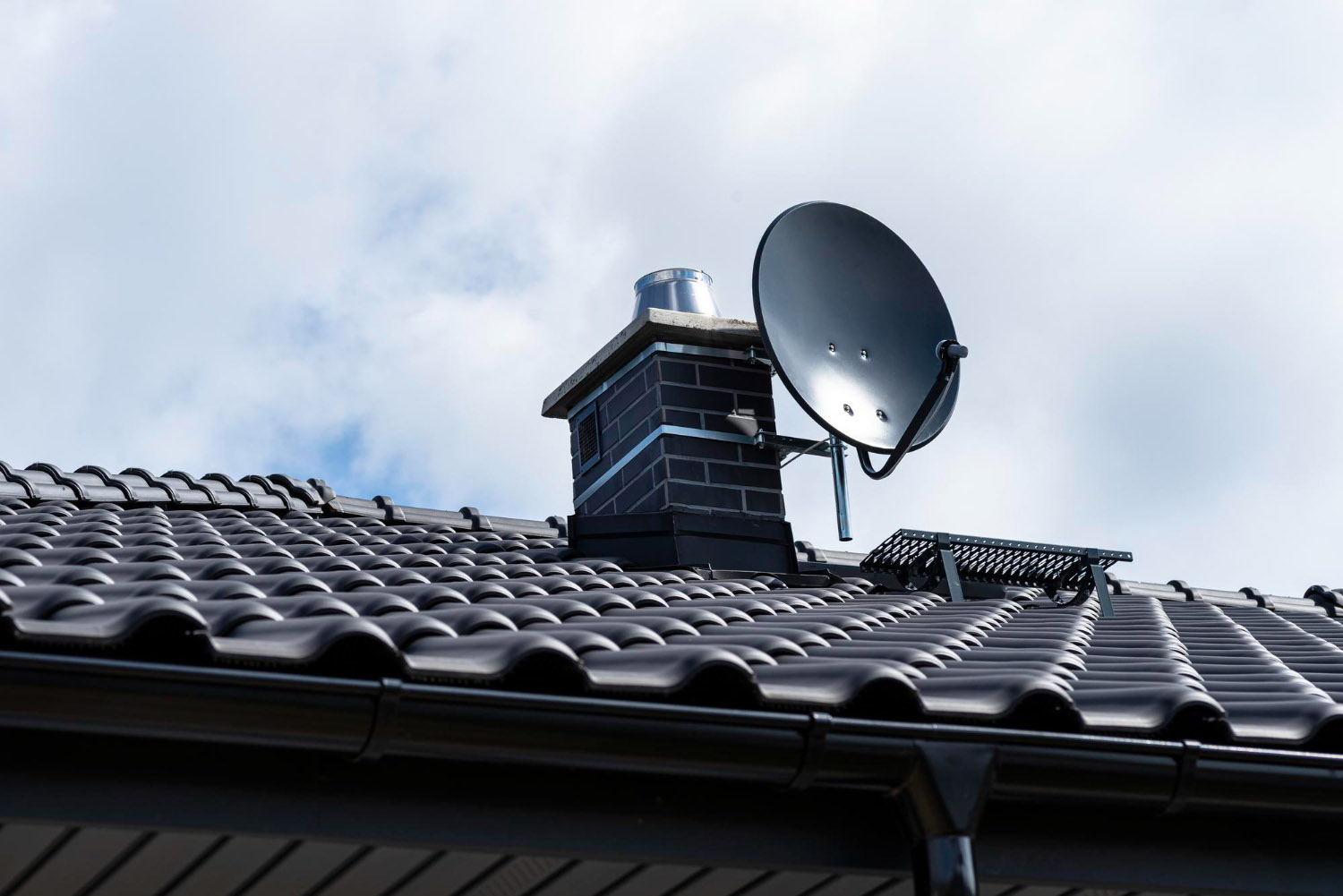 A image of a satellite on roof